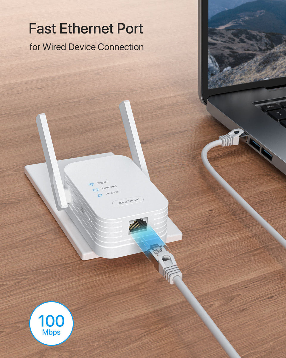 BrosTrend Universal WiFi to Ethernet Adapter, Support Turning off
