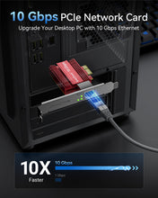 Charger l'image dans la galerie, 10 Gbps Ethernet Network Card Upgrade from Gigabit Ethernet 10x Faster Speed for Large File Transfers NAS Access Backup and Media Workflows