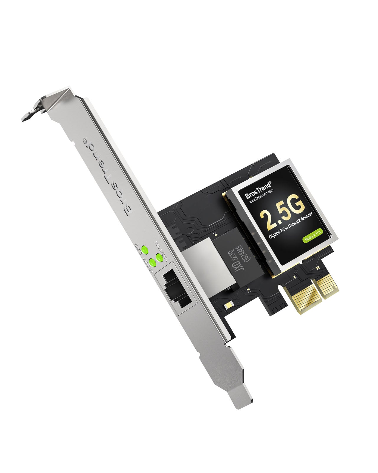 BrosTrend 2.5GB Linux Compatible PCIe Network Card NIC 2.5Gbps PCIe Network Adapter for All Linux Distributions