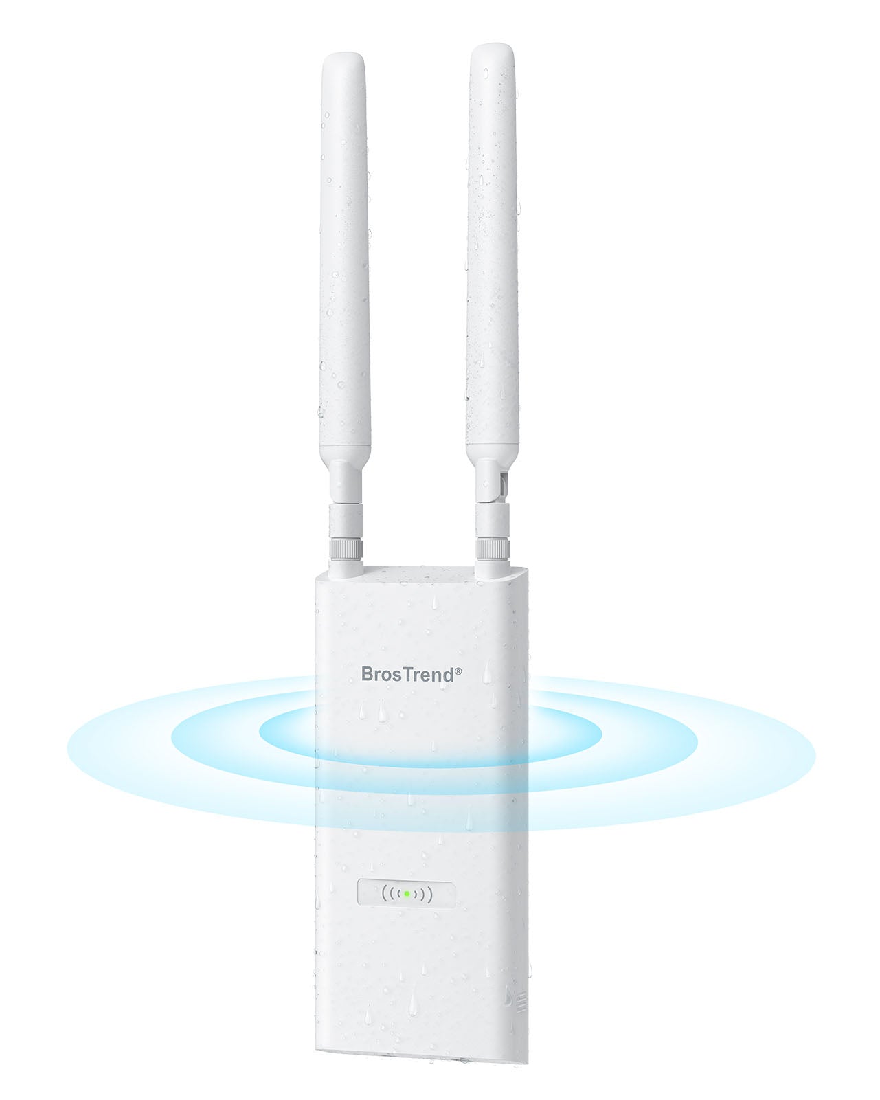 BrosTrend AC1200 Outdoor WiFi Access Point Connects to Your Existing Router via Wired Uplink and Boosts WiFi Signals Outdoors Delivers Dual-band Speeds up to 867 Mbps on 5 GHz and 300 Mbps on 2.4 GHz Fast Connection for Streaming Video Calls and Browsing