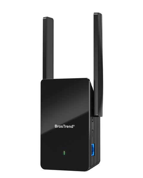 BrosTrend AX1500 WiFi Extender Gigabit Ethernet Port Easy