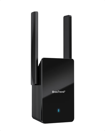 BrosTrend AX3000 WiFi 6 Dual Band Extender Boosts Wireless Coverage Range with 3000 Mbps Dual Band Speeds Works with Multiple WiFi Devices Supports 160MHz 5GHz Channel Bandwidth Beamforming BSS Color TWT Technologies