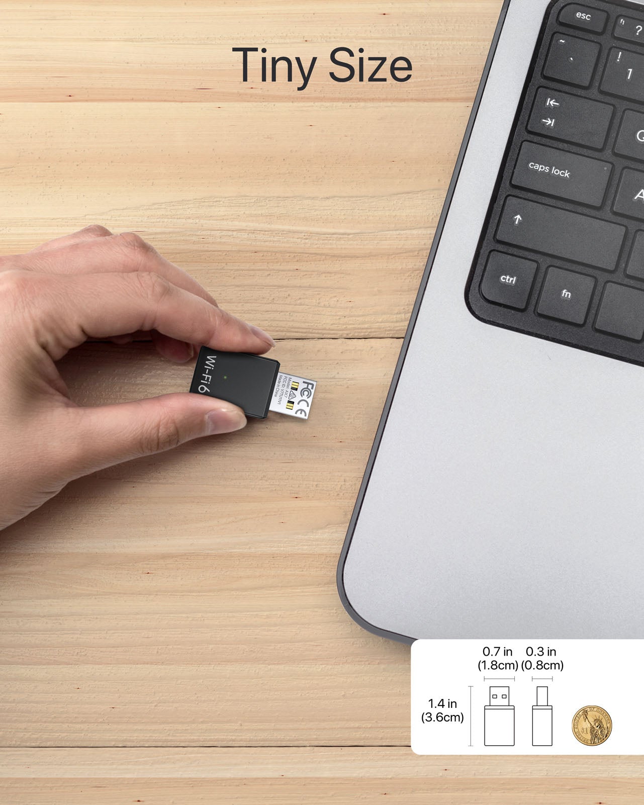 Chiavetta WiFi 6 BrosTrend AX900 - Per PC Fisso, Dual-band 5GHz/2.4GHz - Foto 4