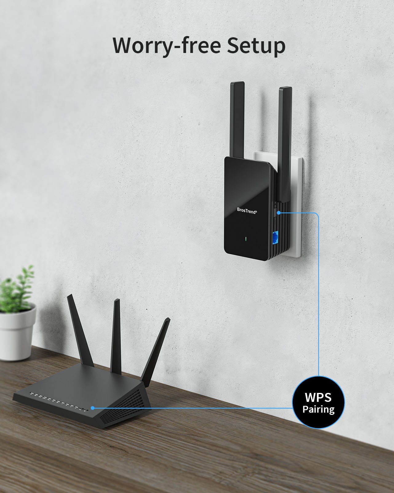 BrosTrend AX1500 WiFi 6 Extender Setup Guide, WEB UI Method 