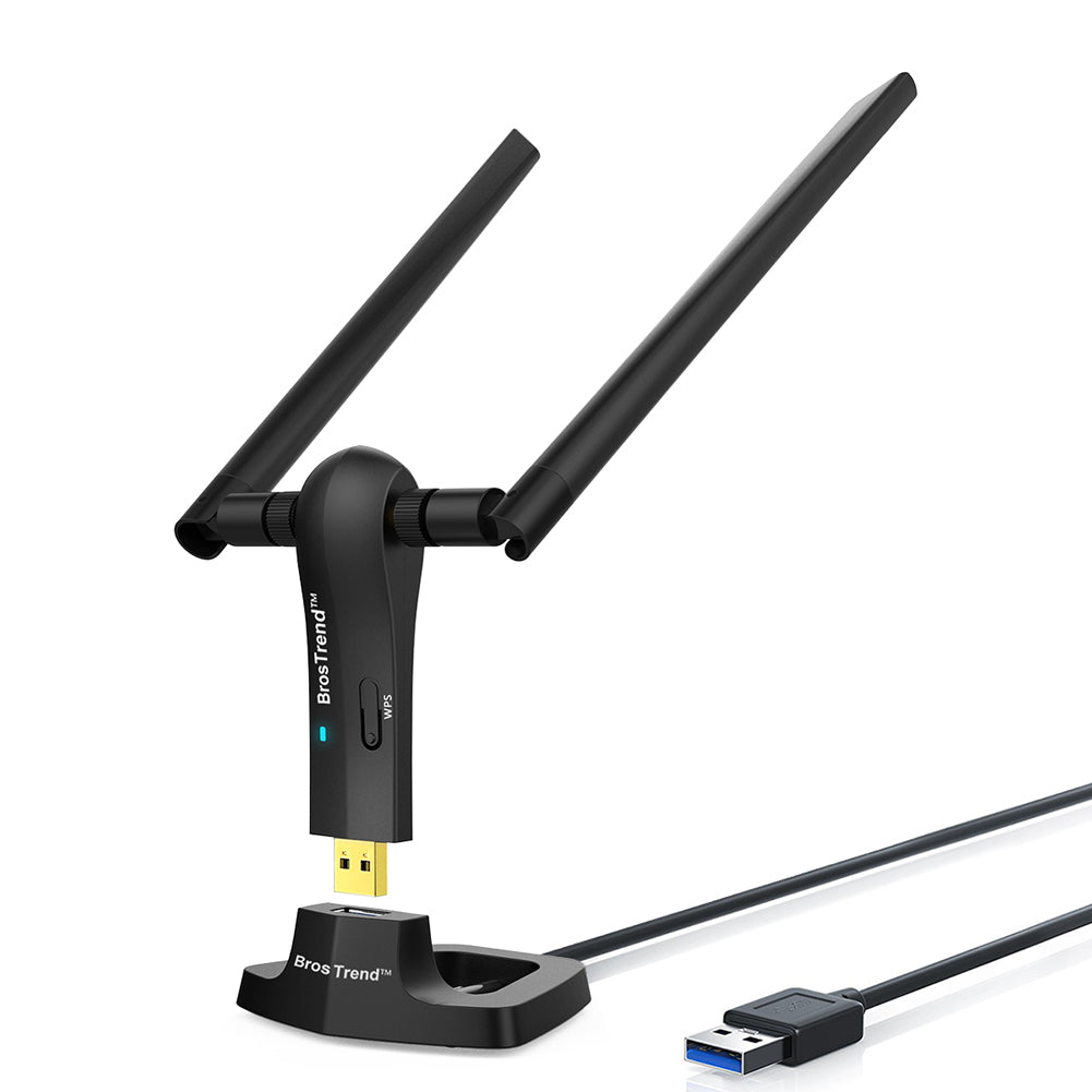 BrosTrend 1200Mbps Long Range USB WiFi Adapter For CA Market