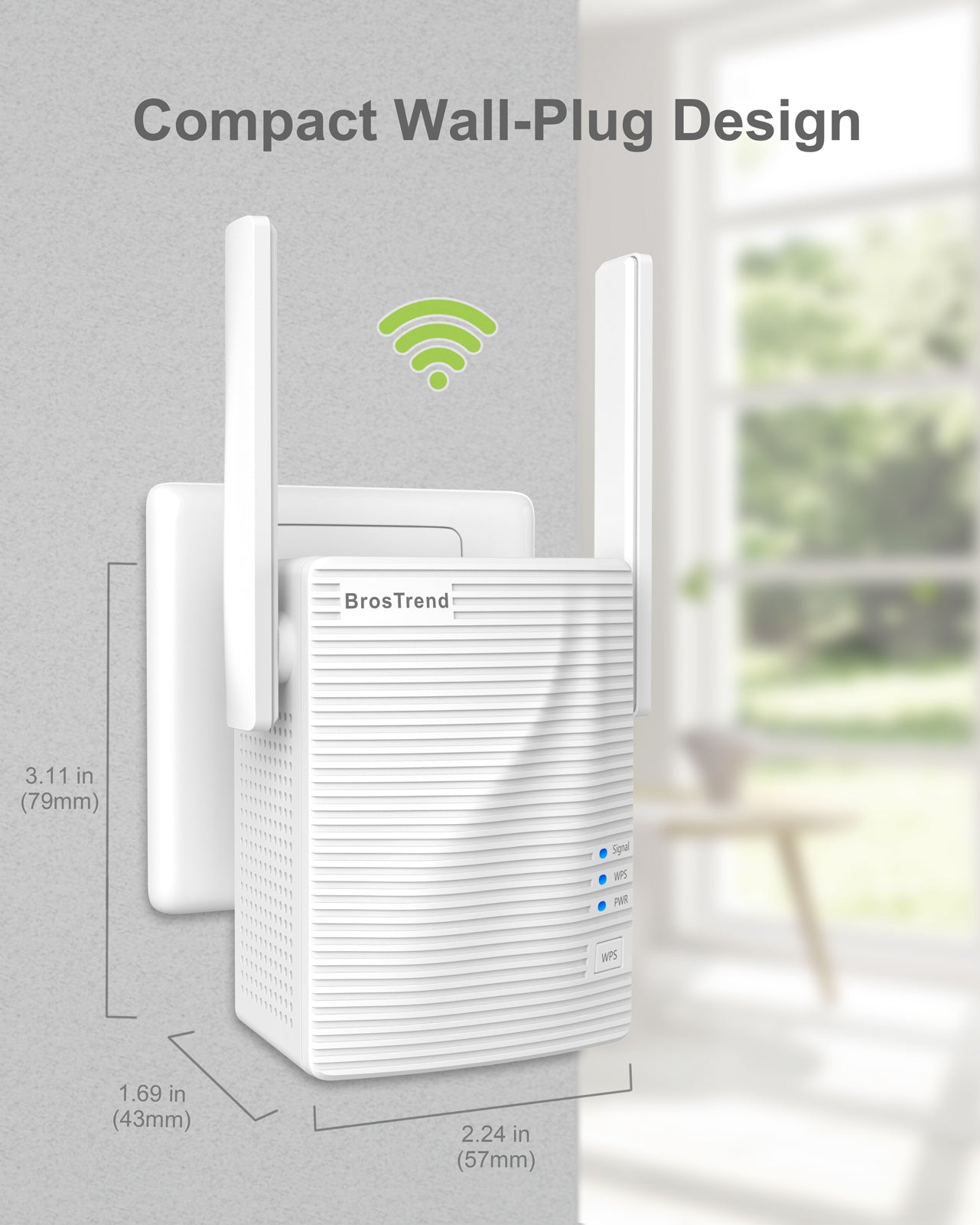 BrosTrend Répéteur WiFi AC 1200 MB/s