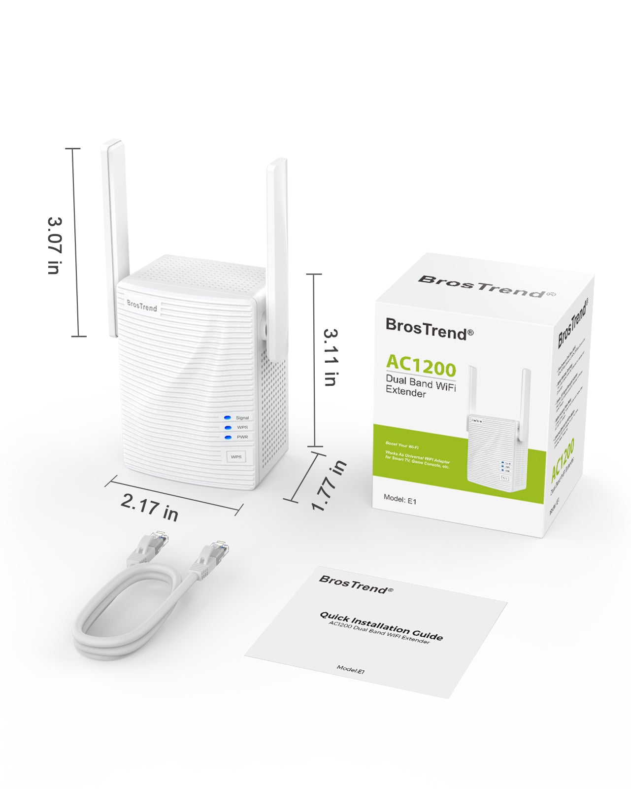 BrosTrend Ripetitore WiFi Wireless AC1200