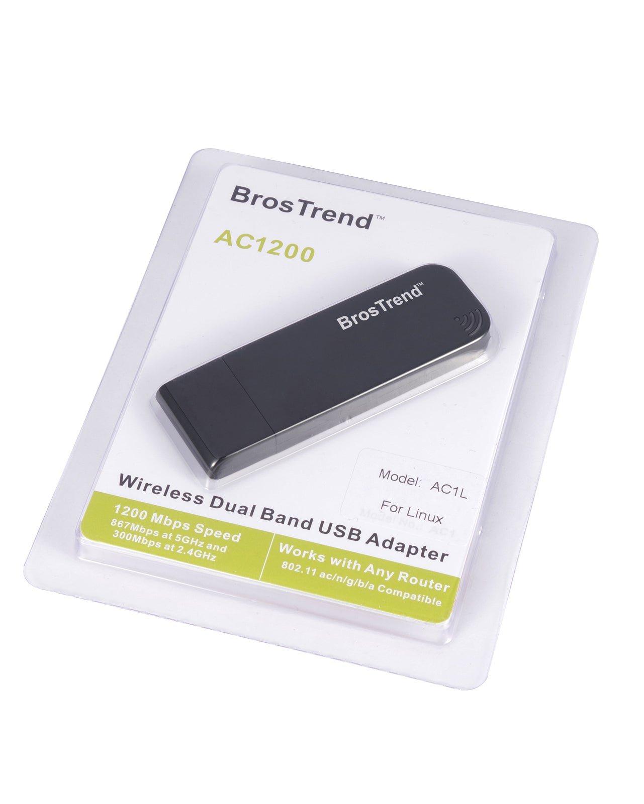 BrosTrend 1200Mbps Linux USB Wireless Adapter For CA Market