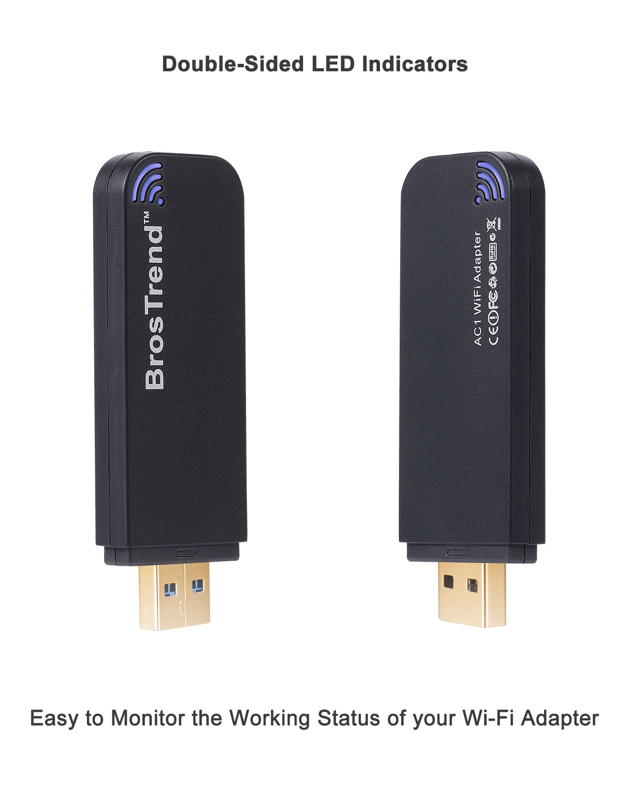 BrosTrend Adaptador WiFi USB 1200Mbps For ES Market – BrosTrend Direct