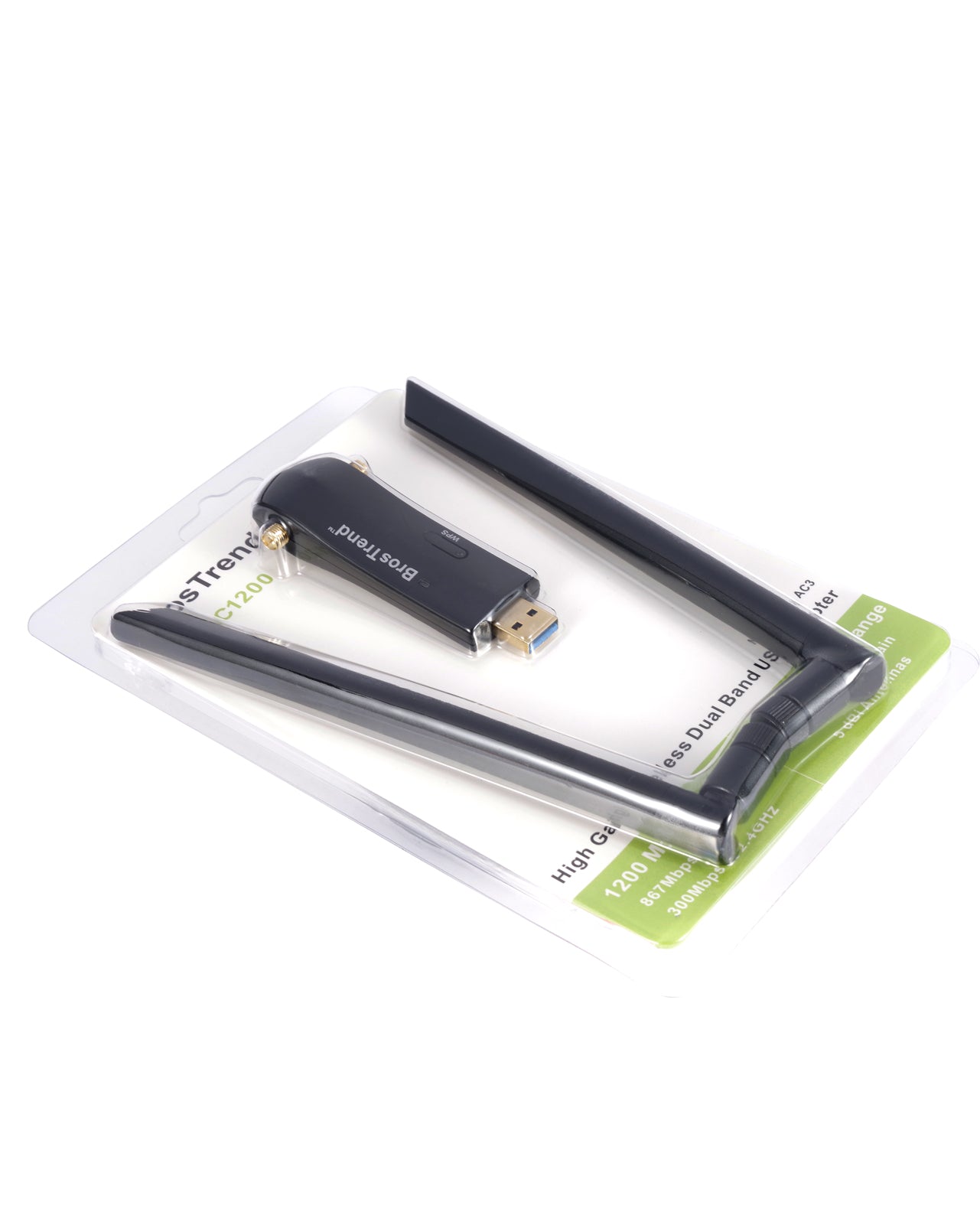 BrosTrend Linux Chiavetta WiFi USB a Lunga Portata 1200 Mbps